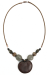 Les bijoux Jacaranda en graines naturelles : Collier modèle PETIT ENTADA Gris  0