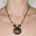 Les bijoux Jacaranda en graines naturelles : Collier modèle PETIT ENTADA Chocolat 1