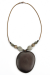 Les bijoux Jacaranda en graines naturelles : Collier modèle  ENTADA Gris  0