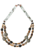 Les bijoux Jacaranda en graines naturelles : Collier modèle DOUBLE MIX GRIS 0