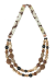 Les bijoux Jacaranda en graines naturelles : Collier modèle DOUBLE MIX CARAMEL 0
